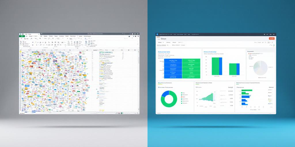 Esempio di dashboard pulita vs dashboard affollata