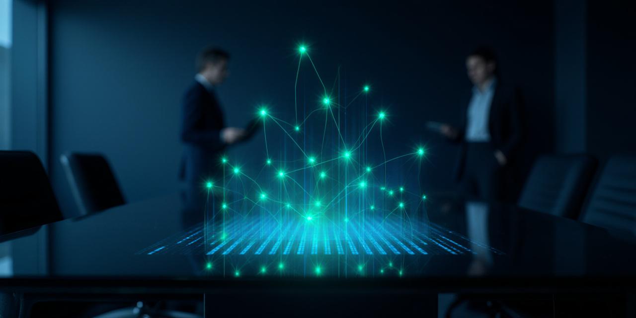 Concetto di analisi predittiva e dati aziendali futuristici